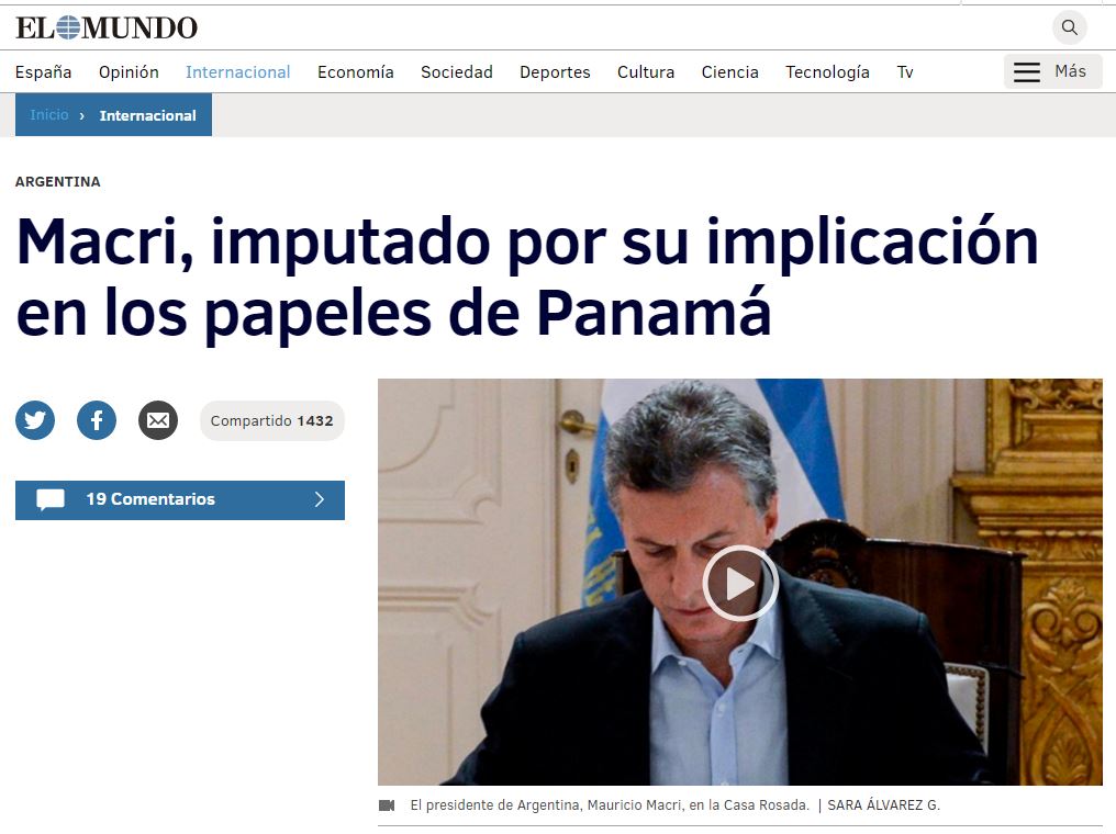 Diario El Mundo de España.